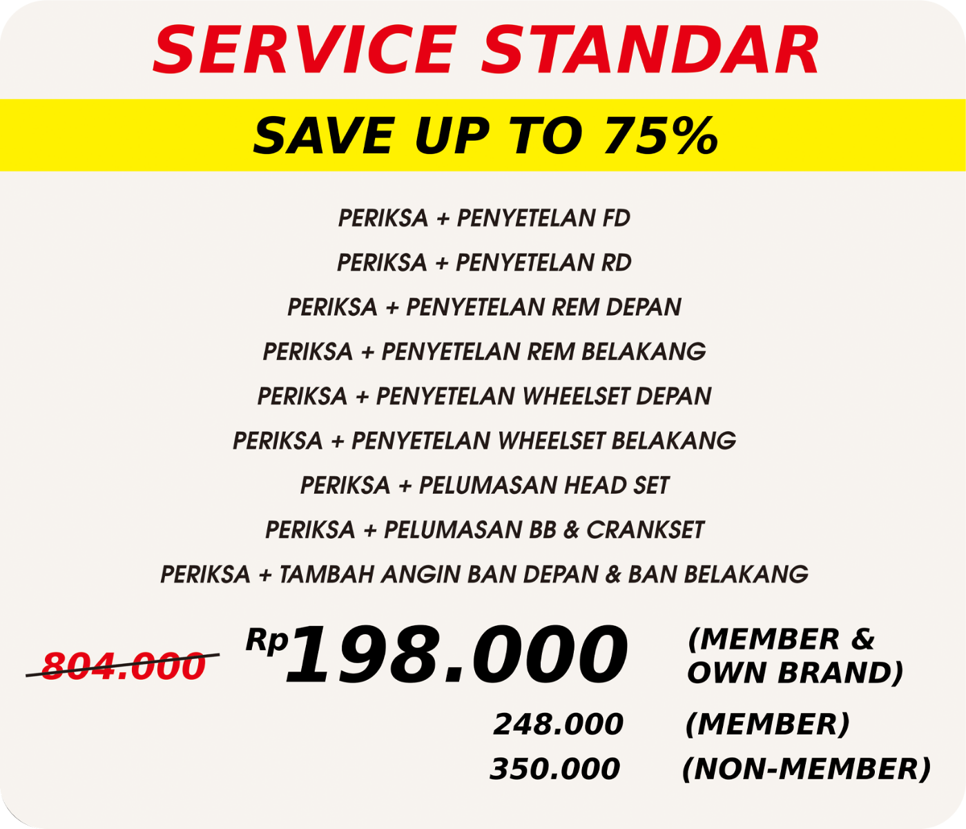 Biaya Servis Biaya Servis