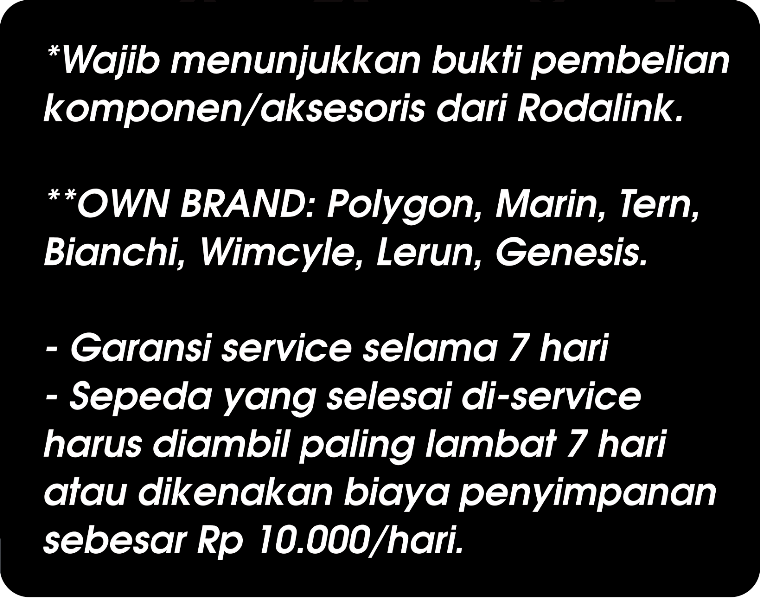 Biaya Servis Biaya Servis