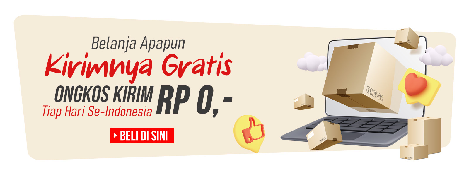 Gratis Ongkos Kirim Gratis Ongkos Kirim