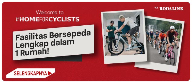 Welcome to #HOMEFORCYCLISTS Fasilitas bersepeda lengkap, dalam 1 rumah! Welcome to #HOMEFORCYCLISTS Fasilitas bersepeda lengkap, dalam 1 rumah!