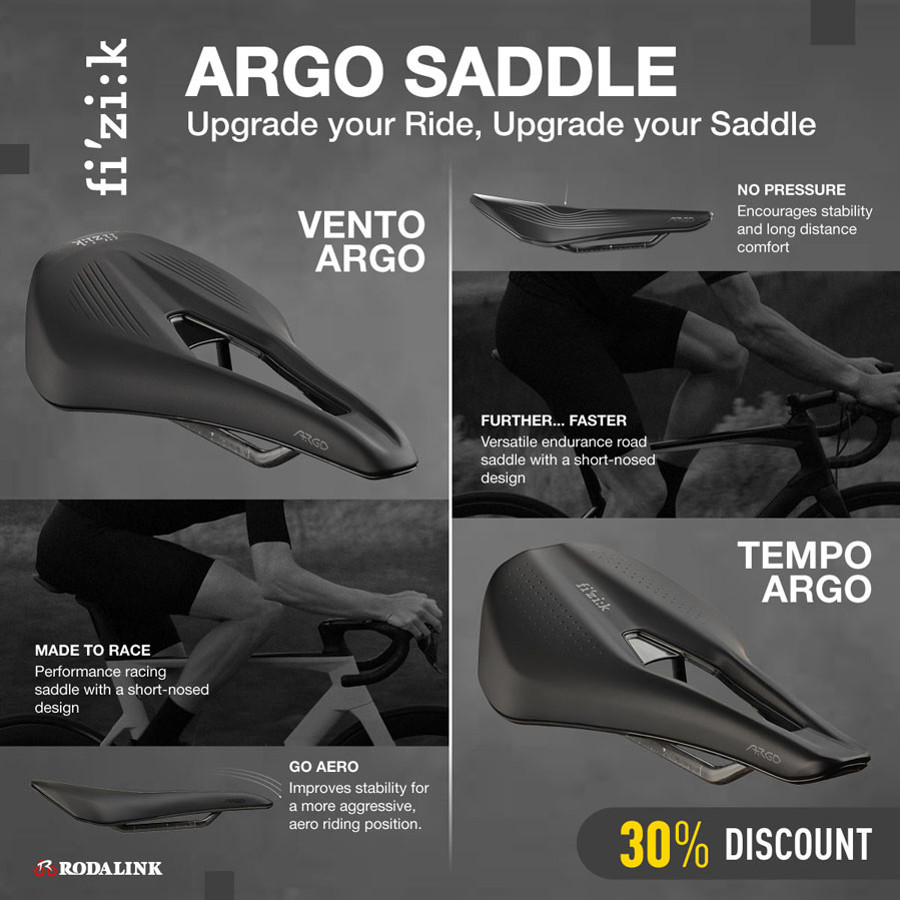 Fizik Argo Saddle: 30% Off! Fizik Argo Saddle: 30% Off!